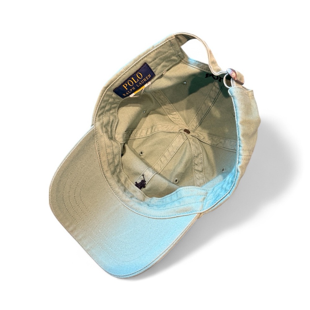 Polo Ralph Lauren Baseball Cap Adjustable Strap Back Green w/ Navy Pony Logo - Picture 5 of 7